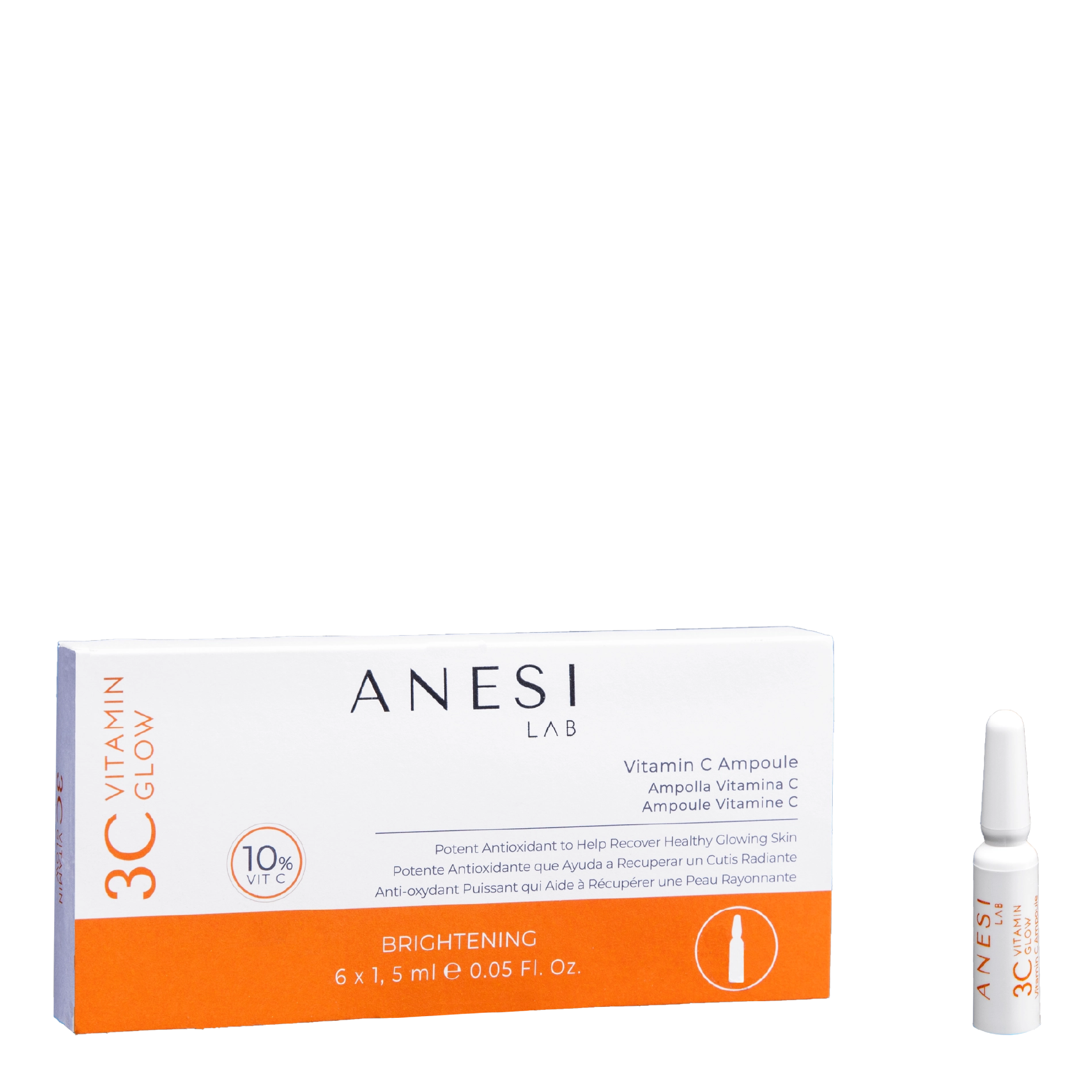 Anesi Lab 3C Vitamin Glow Retail Product Ampoule 6 x 1,5ml Anesi Lab 3C Vitamin Glow Retail Product Ampoule 6 x 1,5ml